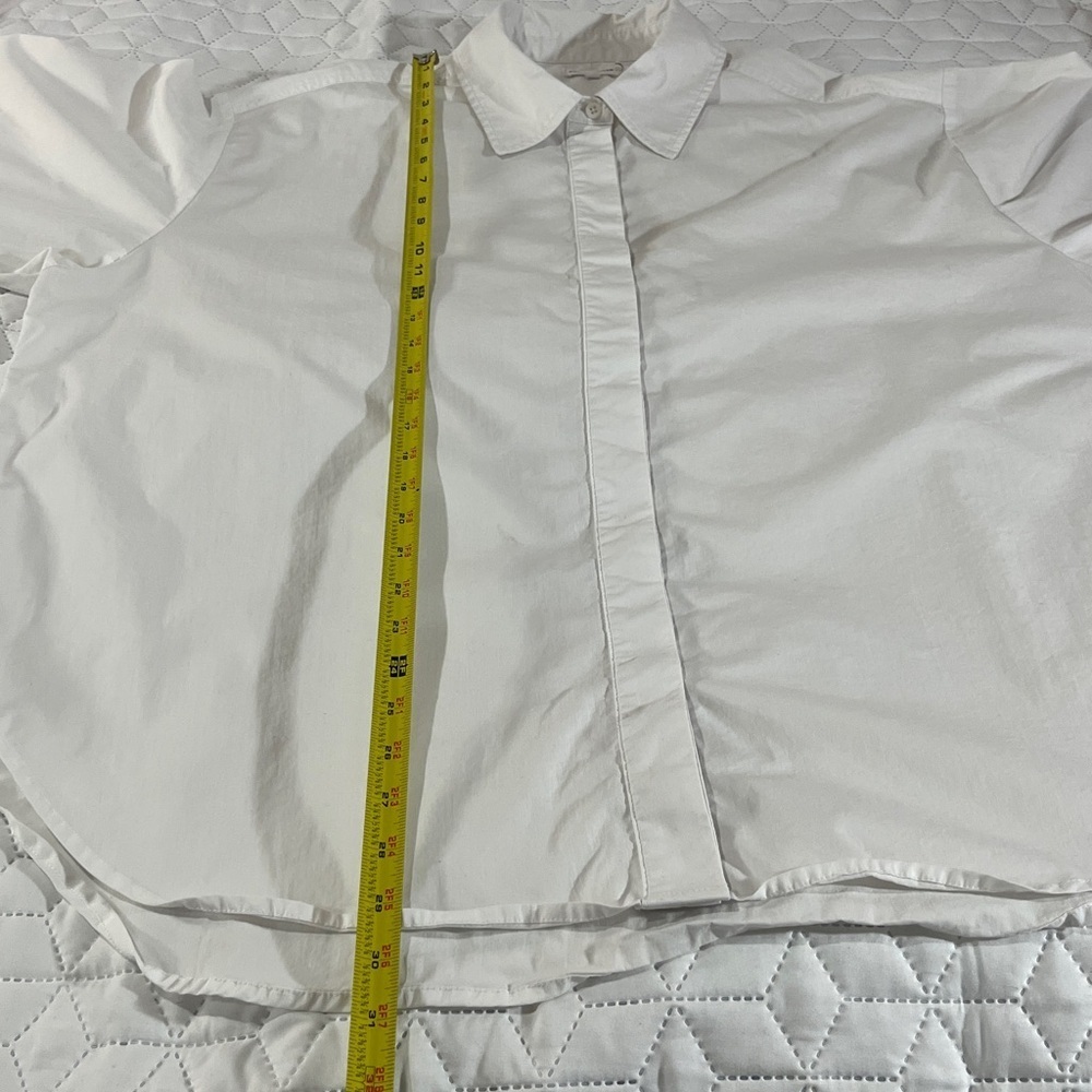Good American White Oversized Button Up Shirt Size 4 - Picture 6 of 10